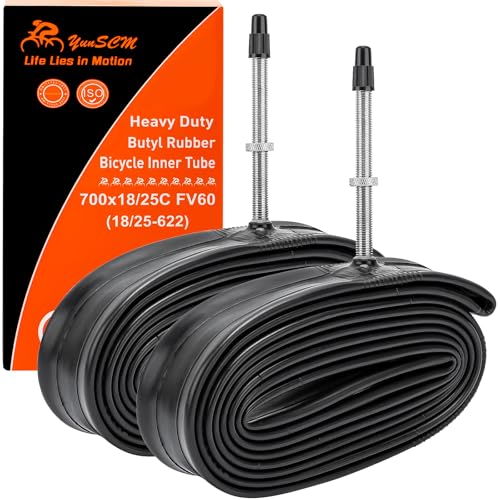 YunSCM 2本,700 23c チューブ 肉厚,仏式ロングバルブ60mm,700 25c チューブ,700x18/25c 自転車チューブ,チューブ 700 25c,チューブ 700 23c,ロードバイク チューブ 700 23c,ロードバイク チューブ