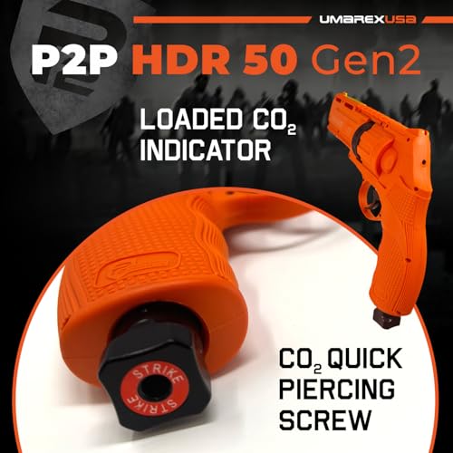 Umarex T4E P2P HDR 50 GEN 2 Self & Home Defense, Less Lethal .50 Cal Paintball Pistol Orange Limited Edition with 5X Mag .50 Cal and 5x12 g CO2 Tanks Bundle - Image 6