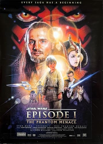 Affiche Star Wars The Phantom Menace grand format pour salon de geek