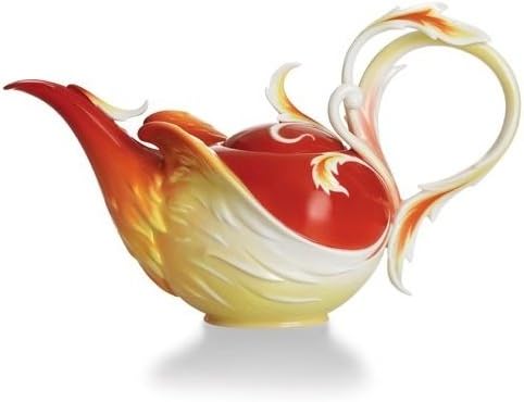 Franz Porcelain Phoenix in Flight bird teapot Franz Fine Porcelain