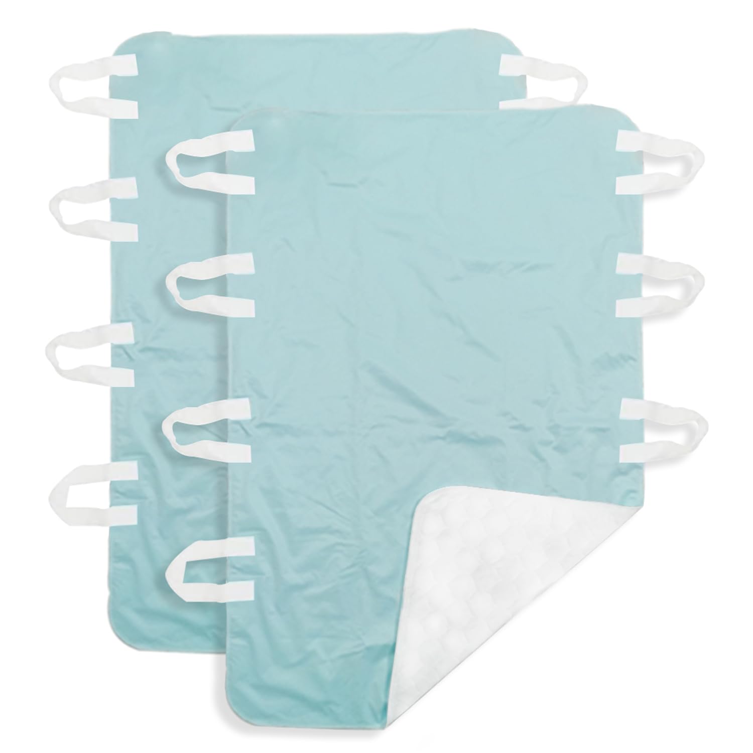 2 Pack Bed Pads for Incontinence Washable Positioning Bed Pad with 8 Handles Washable Reusable Incontinence Mattress Protector Waterproof Bed Pads