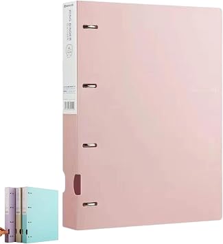 A4 Folder - A4 Ring Binder Folder for Documents | Space Saving Binder Folder Document Folder 4 Holes A4 File | Refill Binder Organizer for School Project Organizer Binder Parallel Imported A4 Folder