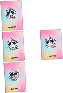 NUOBESTY 4 Pçs Carteira Feminina Carteira Para Cartão De Crédito Masculino Carteira Para Homem Organizador De Passaporte Passaporte Pu Carteira Carteiras Para Passaporte Porta-Cartão Clipe