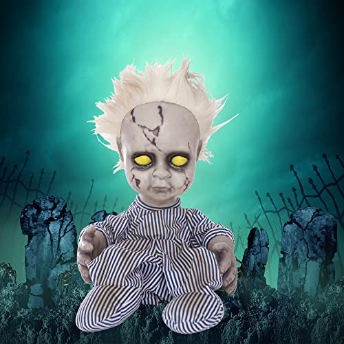 Muñeco animatrónico espeluznante de 11 pulgadas para Halloween miniatura 5