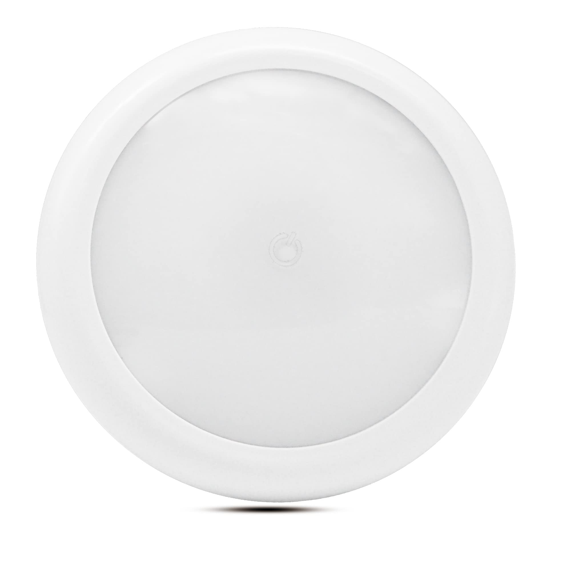 Facon 4.5Inch LED RV Puck Light with Lens Touch Switch, Under Cabinet Light Ceiling Dome Light, 2V Interior Light for RV Motor-Homes Camper Caravan Trailer Boat