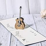 yaartz 3D Pop up Card Greeting Card with Envelope and Note Tag-All Occasion Cards-Guitar