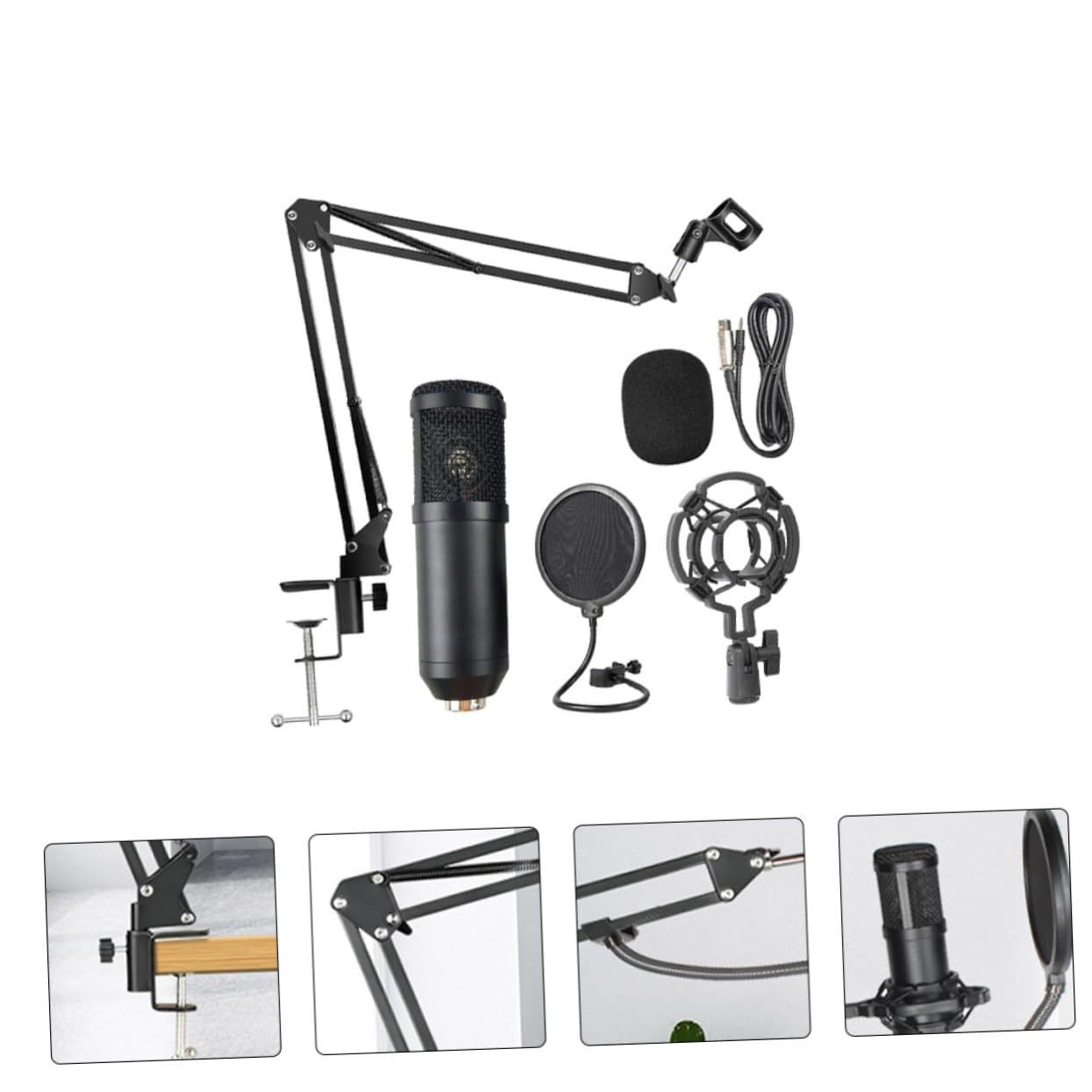 Gatuida Microphone USB à Condensateur de Diffusion Bm800 pour Streaming