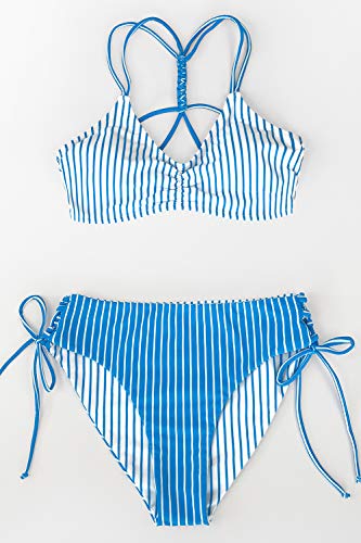 Image of CUPSHE Women's 2 Piece Bikini Set Back Braided Straps with Reversible Bottom