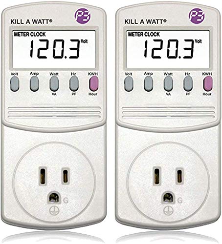2-Pack P3 P4400 Kill A Watt Electricity Usage Monitor