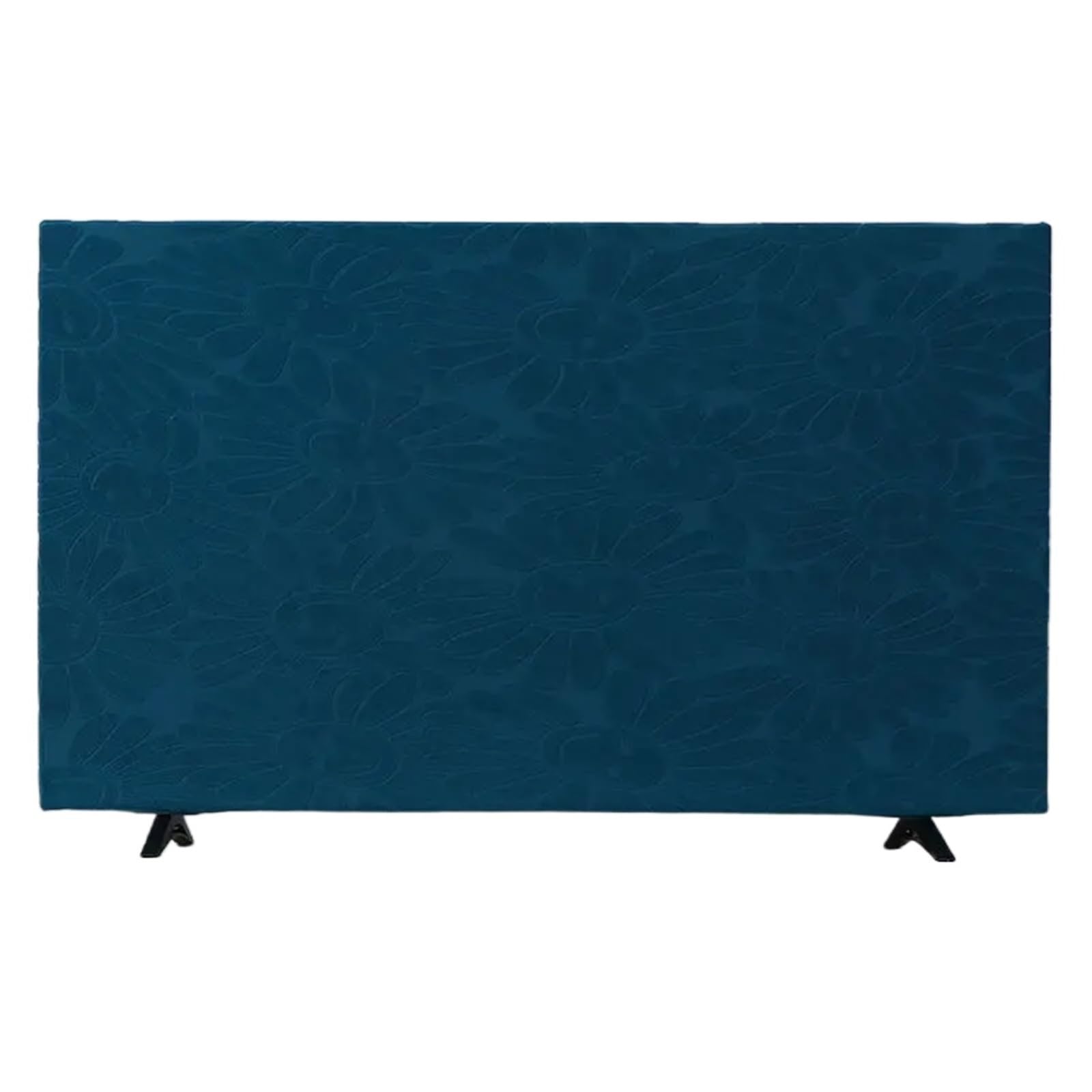 Solid Color Simple Monitor Dust Cover Fabric Elastic Hanging Curved Flat LCD Television Universal Tv(Style 04,65inch)