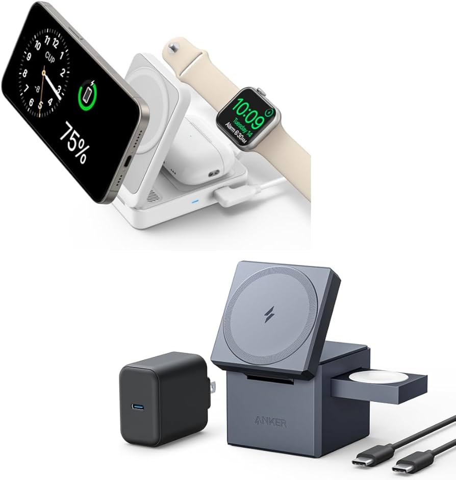 Amazon.com: Anker MagGo 3-in-1 iPhone 16 Charging Station & Anker