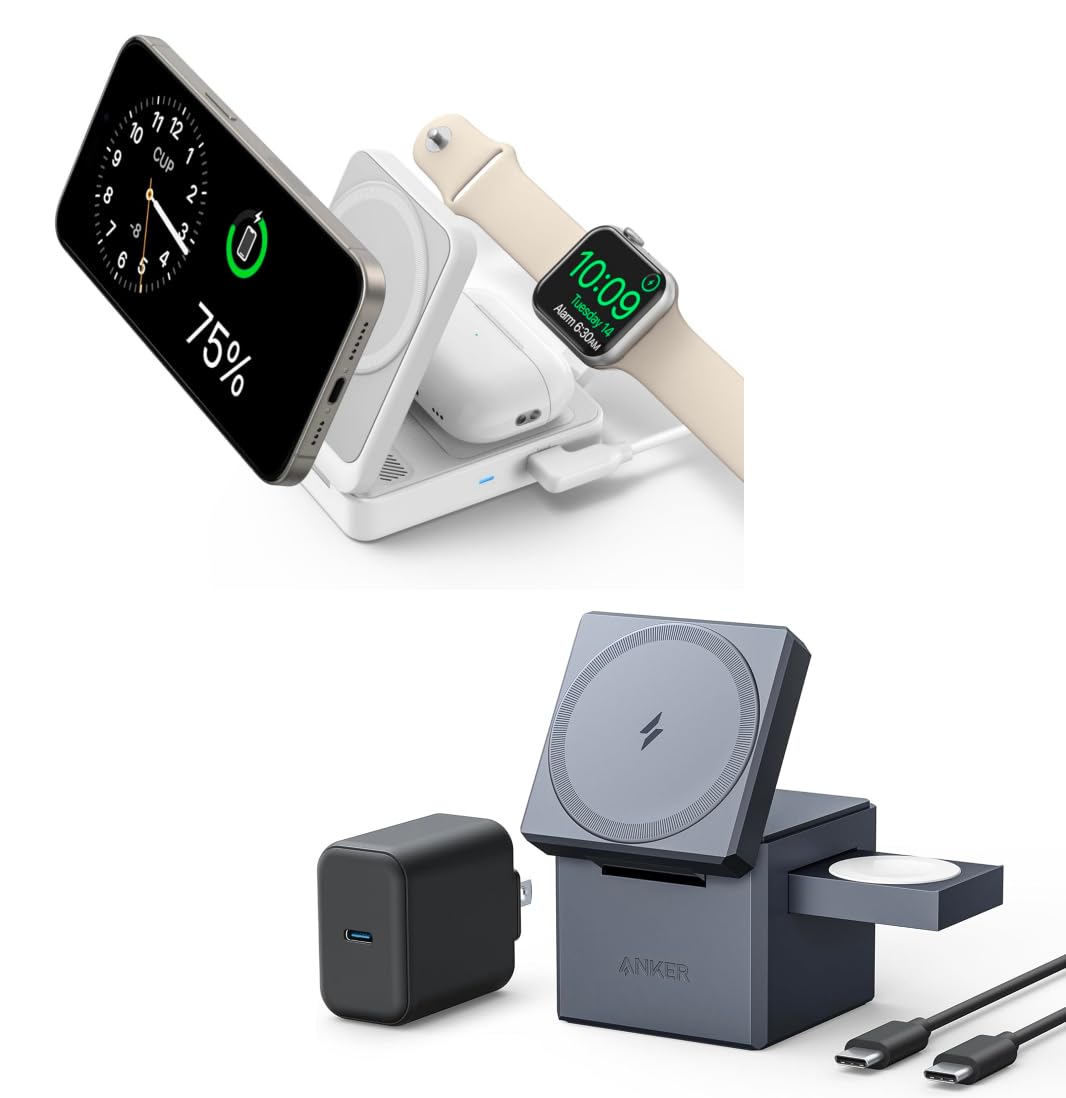 【きたじ】Anker 3-in-1 Cube with MagSafe Amazon.com: Anker MagSafe Charger Stand,Anker 3-in-1 Cube