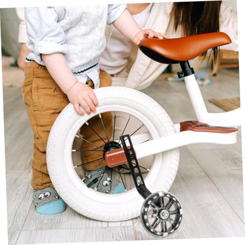 Ruedas de entrenamiento para bicicleta NULYLU 4 piezas ajustables con ruedas negras resistentes al desgaste para estabilidad y seguridad miniatura 5