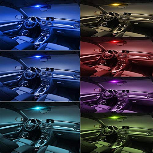 Icbeamer T10 194 168 W5W Rgb Led Remote Atmosphere Light Bulbs Strobe 16 Colors Replace Map/Dome/License Plate/Parking #TOP3