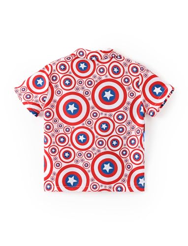Image of Disney Marvel Spiderman Cars Stitch Star Wars Mickey Boys Hawaii Shirt Button Up Dress Shirts Short Tropical Shirt Kids 2-13Y