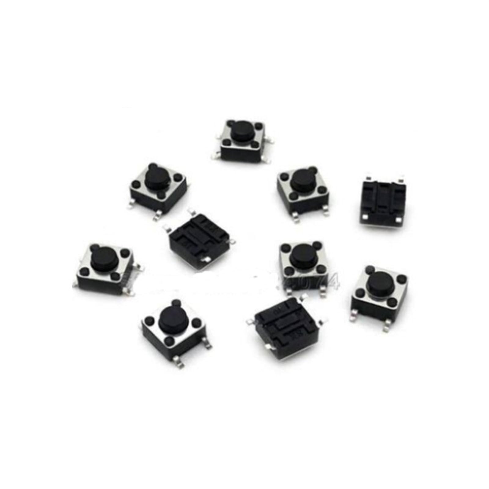 Interrupteur SMD 6x6x6 mm résoud les faux contacts de vos boutons poussoirs à 4 broches