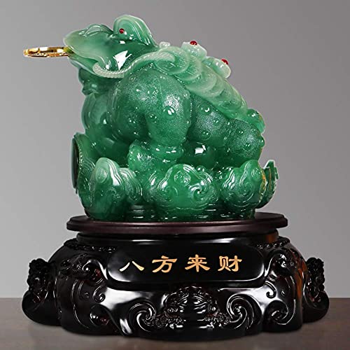 Statue grenouille d'argent Feng Shui cadeau félicitation