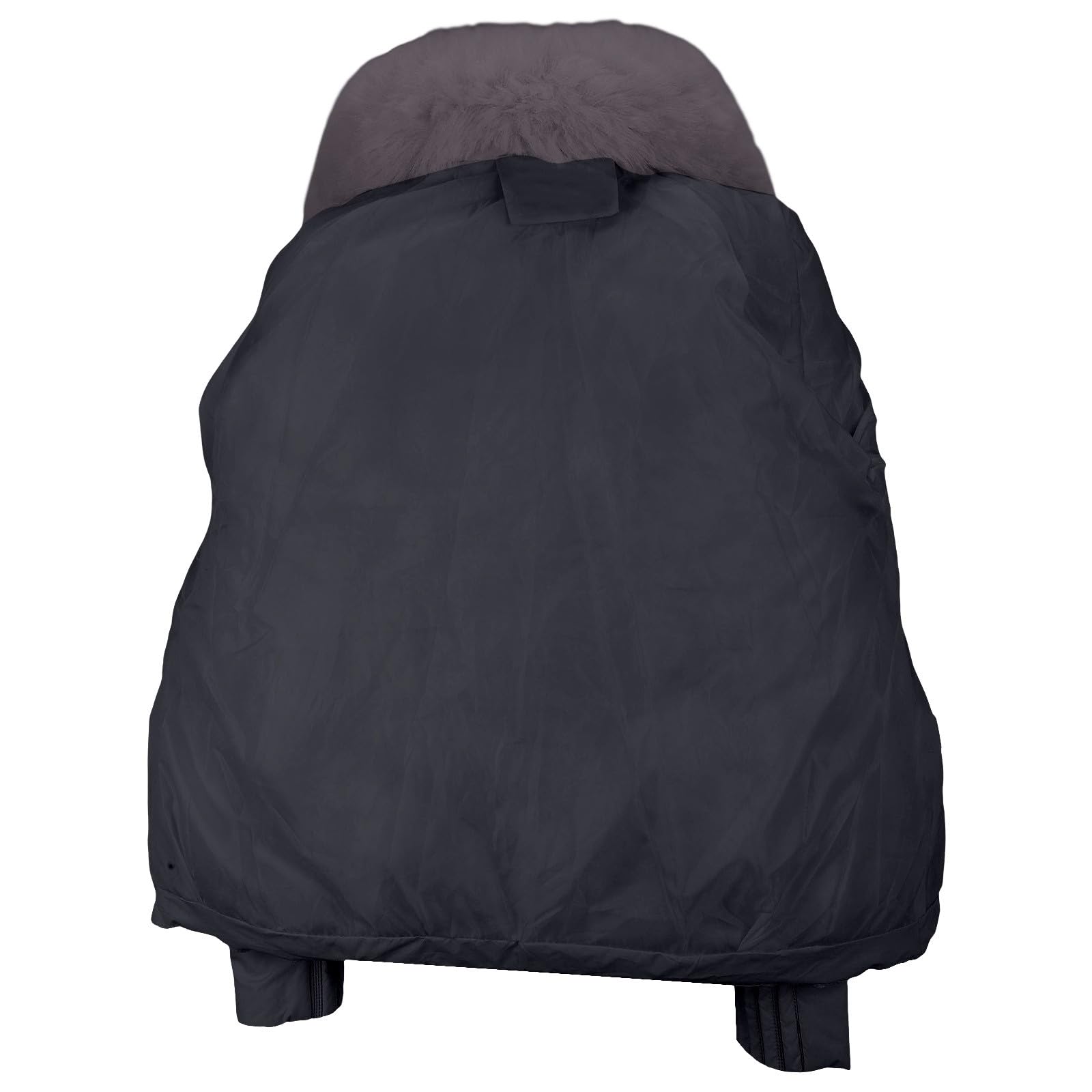 Chaqueta de invierno de talla grande para mujer, con ribete de piel