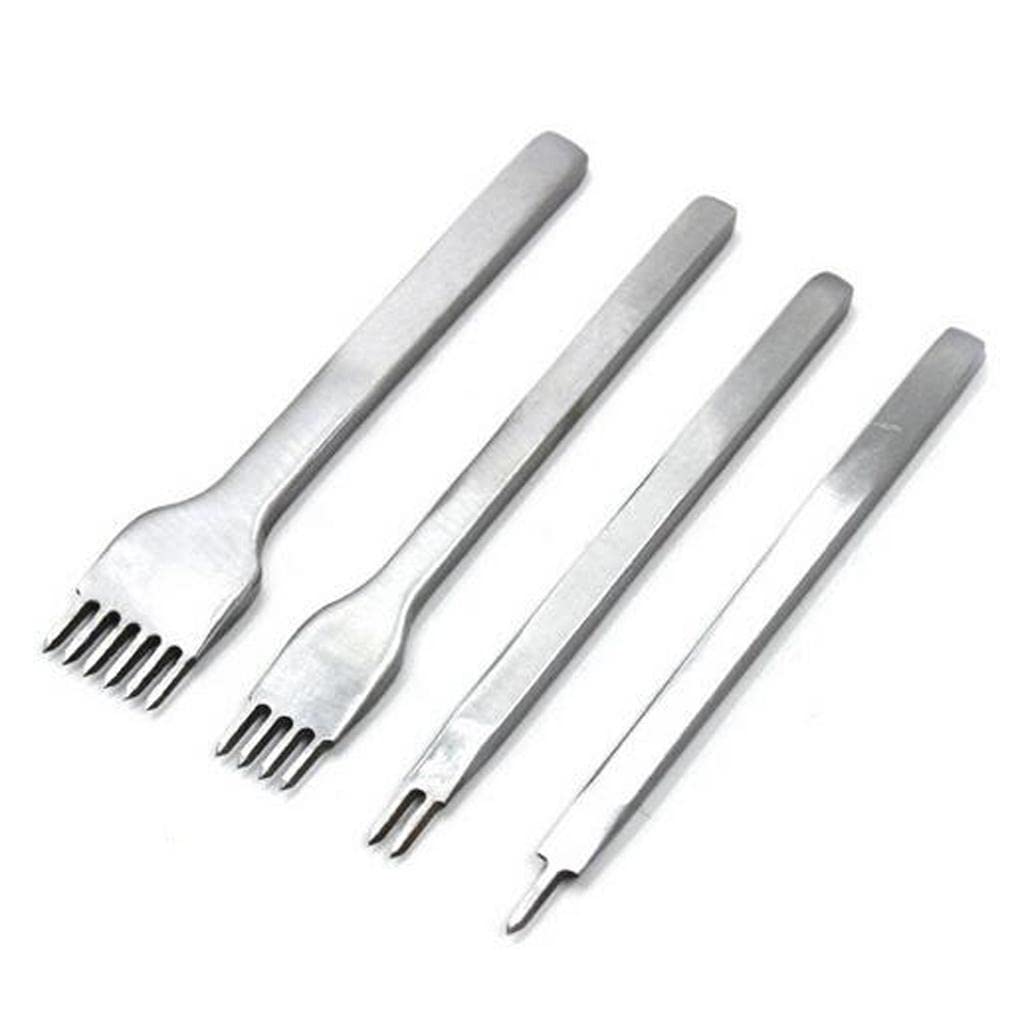 SDR Leather Craft Tools Diamond Hole Punch Stitching Chisel 4mm 4 Prong Silver (B0C8ZCWLDX) Amazon Price History, Amazon Price Tracker