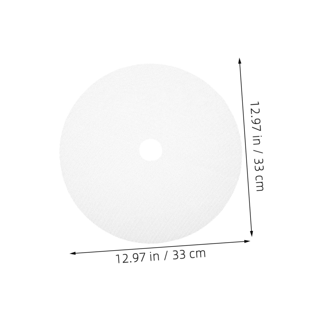 BRIGHTFUFU 5pcs Round Silicone Dehydrator Mats Non Stick Food Dryer Liners for Efficient Drying with Center Easy to Clean Food Dehydrator Pads