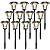 MAGGIFT 12 Pack 25 Lumen Solar Powered Pathway Lights, Solar Lights Outdoor, Super Bright SMD LED Outdoor Lights, Stainless Steel & Glass Waterproof Light for Landscape, Lawn, Patio, Yard, Garden