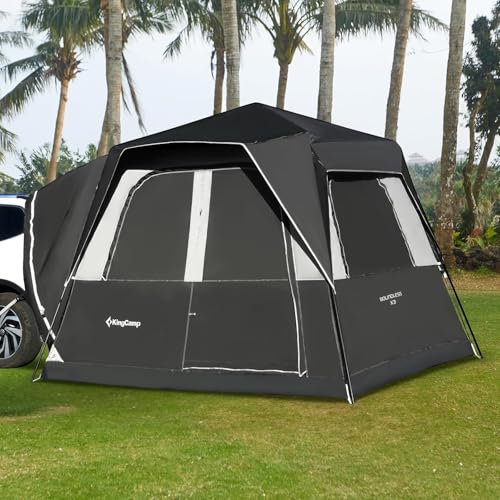 KingCamp SUV Tent, Instant 6-8 Person Waterproof & Windproof Tailgate Car Camping Tent with Movie Screen for Family Camping & Outdoor Adventures
