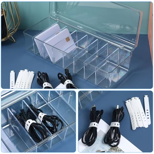 Rangement de câbles SECFOU transparent pour stopper le désordre informatique