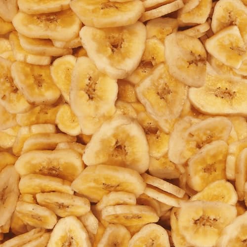 Supravit Bananenchips für Pferde – 2kg Eimer – knusprige Bananenscheiben aus 100% echten Bananen – appetitanregendes Ergänzungsfuttermittel – ideales Pferdeleckerli
