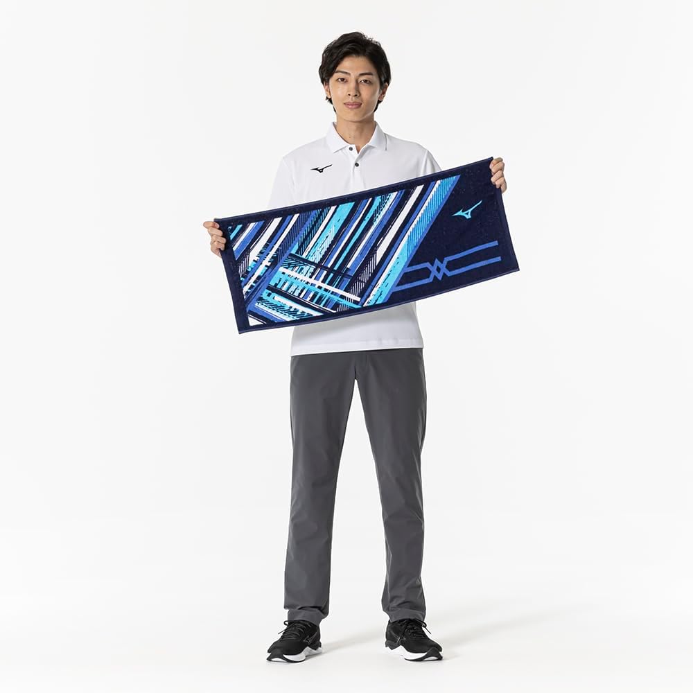 [ミズノ] スポーツタオル 今治タオル フェイスタオル 34×80～83cm 箱入り 日本製