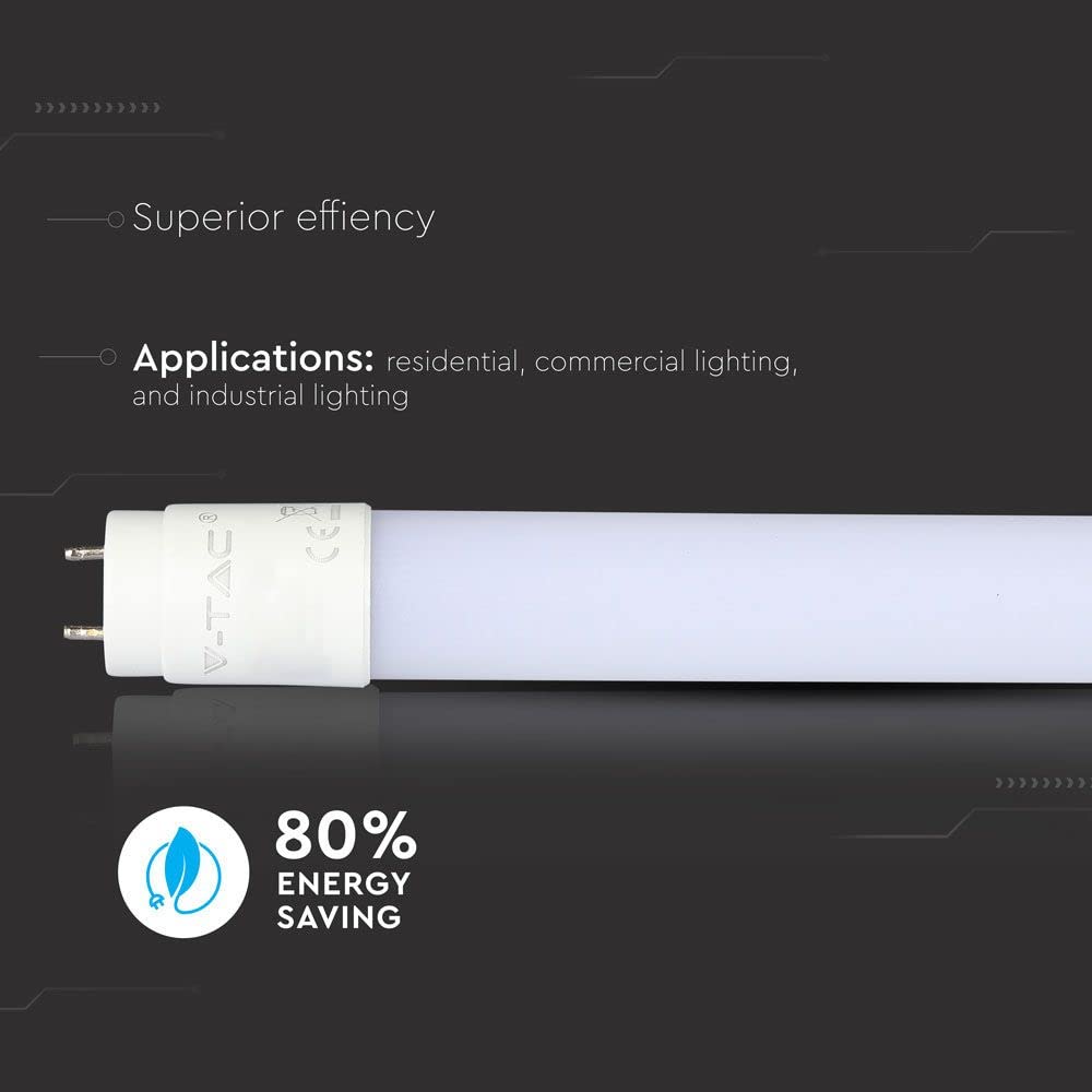 Set di 25 tubi LED T8, 120 cm, 18 W, 1600 lm, luce bianca, 6400 K