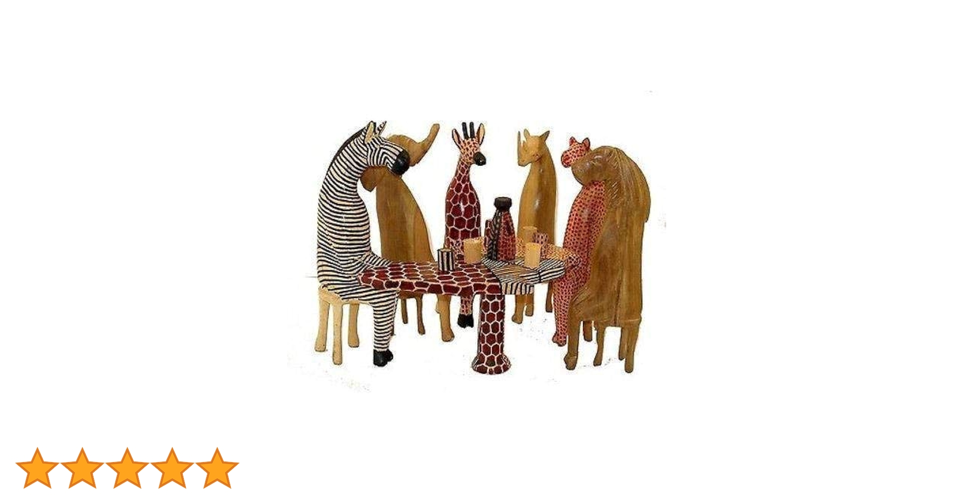 Amazon.com: Serengeti African safari wooden animal set of 6