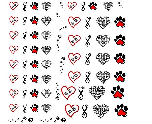 Paw Prints Collection (Paw Prints Nail Art Decals C2)