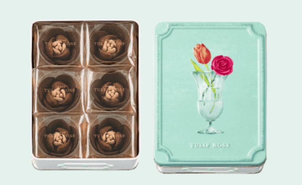 ６箱まとめ売り【未開封】チューリップローズ ショコラ・フルコース6個入り　缶 食品 6箱まとめ売り【未開封】チューリップローズ ショコラ・フル