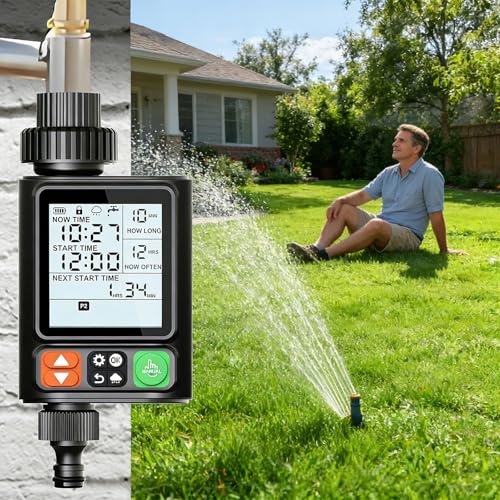 Minuteur d'arrosage intelligent LCD pour programmation précise du jardin - 6