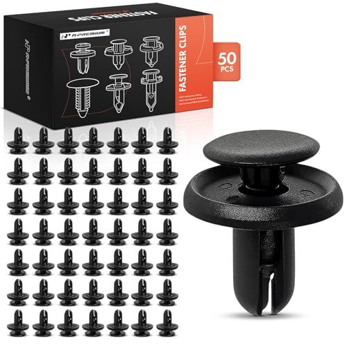 Clips de retención de nailon de 6mm A-Premium para Subaru y Mitsubishi (50 uds)