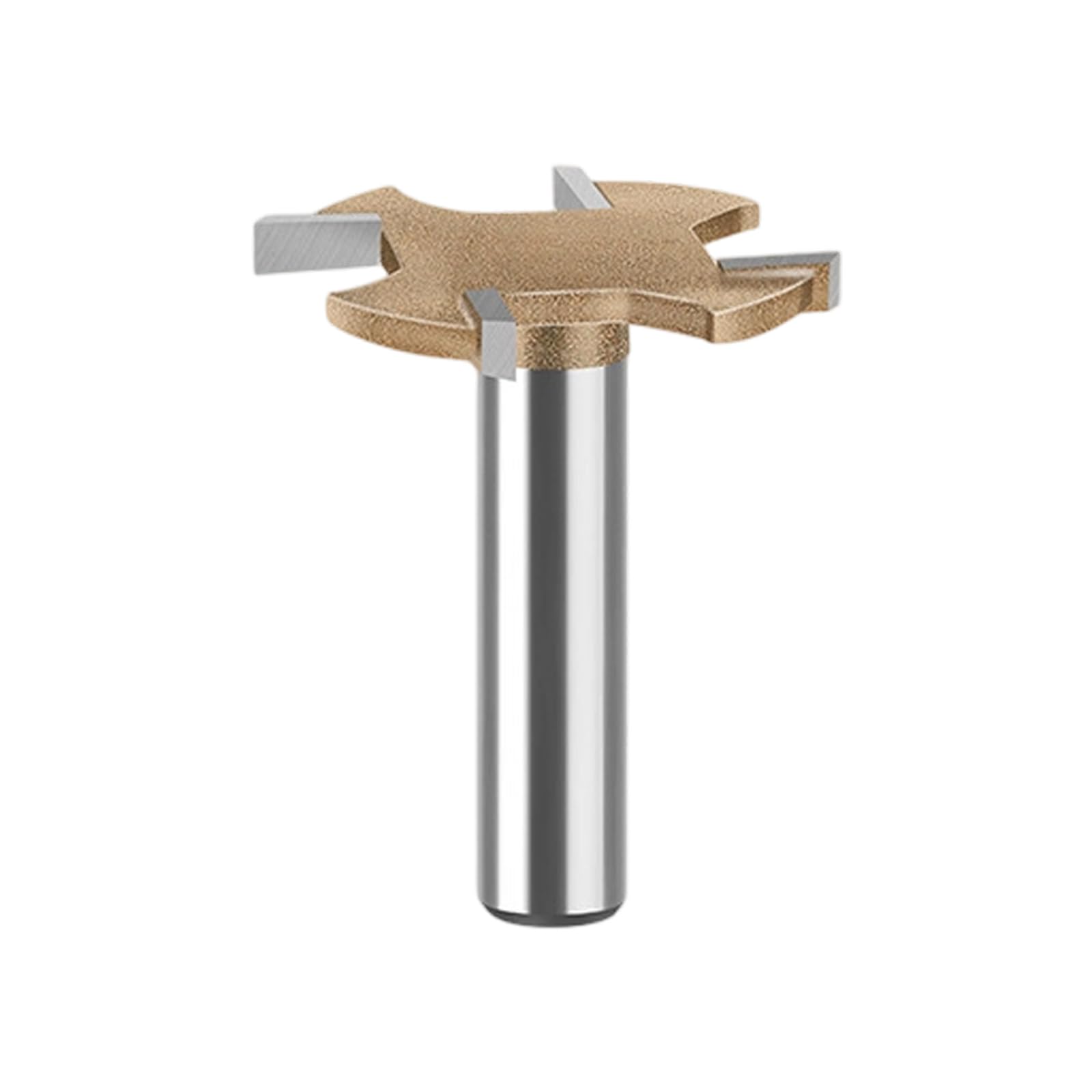 Newft 8X5 8Mm Steel T Type Grooving Cutter 4 Flute High Accuracy For Engraving And Joineries Work Multiple Flute Woodworking Tool