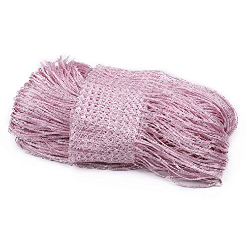 WedDecor Pink String Curtains Glitter Fringe Panel Fly Screen Room Divider Tassel Curtain for Doors Doorway, Windows - Image 4