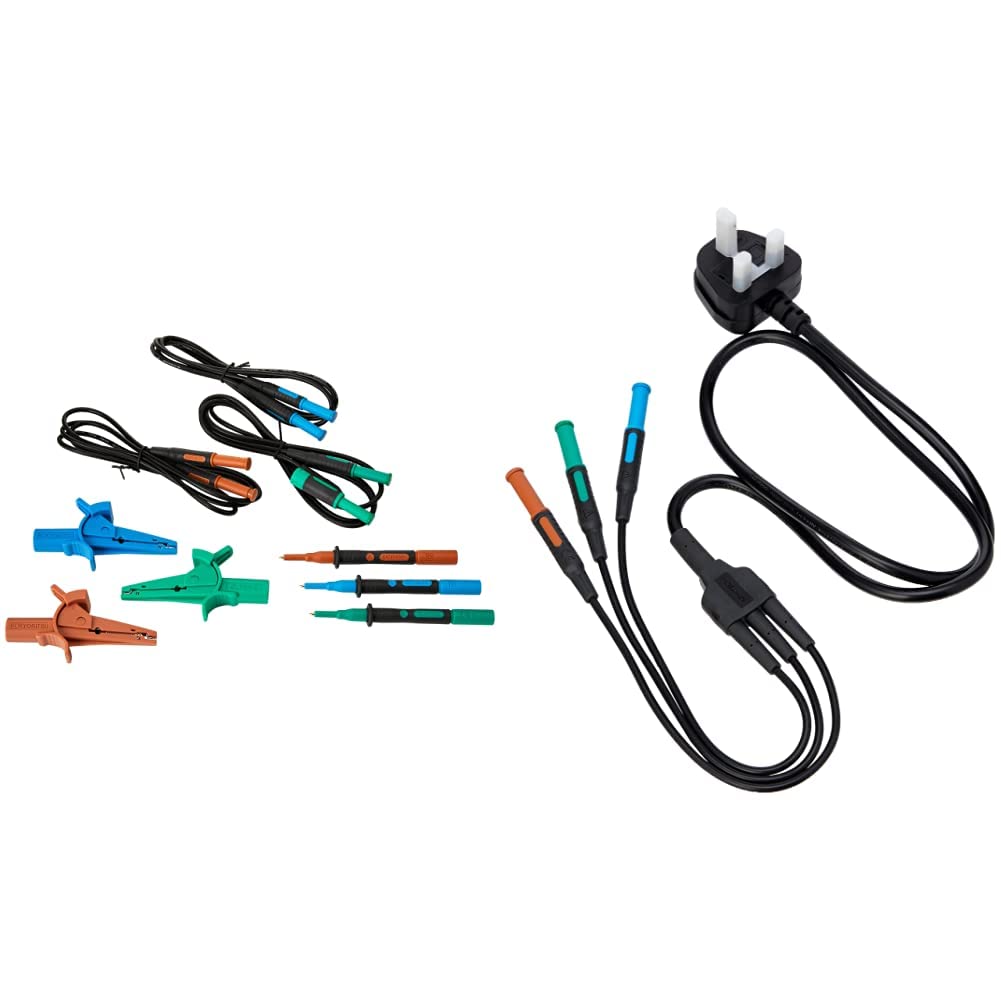 KewtechACC063 Distribution Test Lead set for KT63 & KAMP12UK Mains lead for MFT KT63, KT64DL and KT65DL