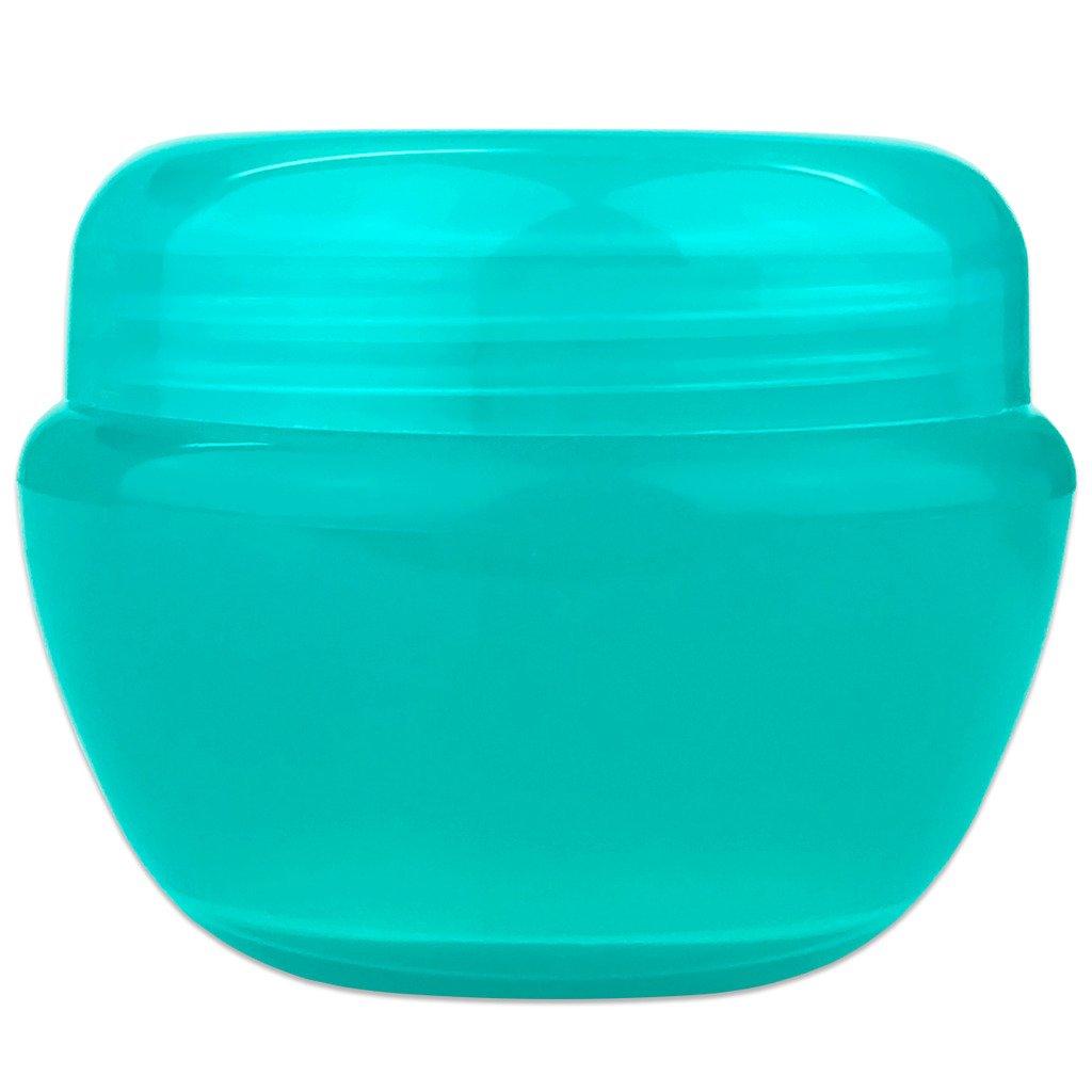 Beauticom® 30G/30ML Teal Frosted Container Jars with Inner Liner & Lid for Scrubs, Oils, Salves, Creams, Lotions, Makeup Cosmetics, Nail Accessories, Beauty Samples - BPA Free (72 Pieces)