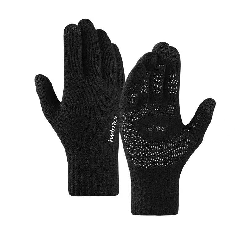 RichmenWinter Gloves for Women and Men TouchScreen Finger Hand Glovoes | Soft Acrylic Wool Fleece Thermal Warm Winter Gloves for Driving Girls Boys