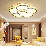 Design : le design en forme de fleur est plus tridimensionnel que les autres plafonniers plats. Que ce soit dans le salon ou dans la chambre, les plafonniers simples et créatifs et l'éclairage intérieur lumineux créent une atmosphère confortable et agréable et peuvent être utilisés comme décoration.