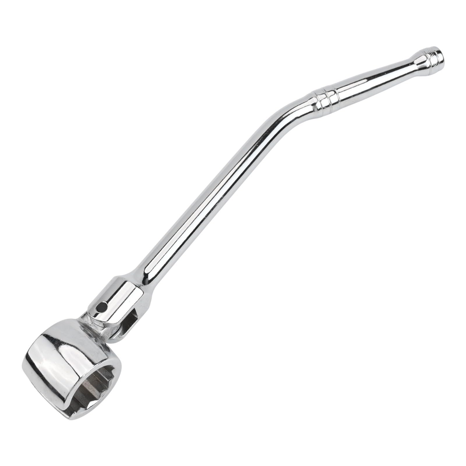 Clé à capteur lambda 22 mm en acier au chrome vanadium orientable à 180° poignée ergonomique outil pour démonter et installer les sondes lambda Argenté
