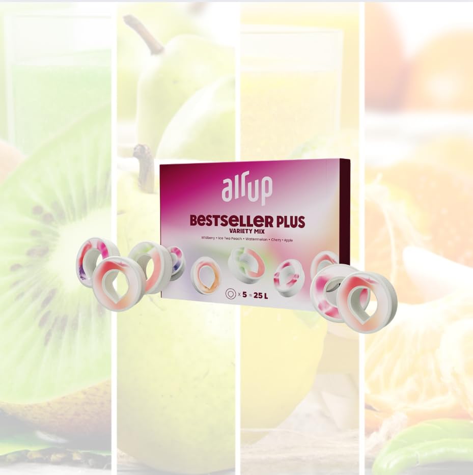 riA-airupupairupup Bestseller Plus Variety Pack - Air Original, akcesoria do butelek z napojami, saszetki aromatyzowane, 0 kalorii