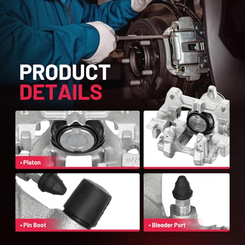 Image of BDFHYK 18-B5476 18-B5477 Rear Disc Brake Caliper Assembly for Ford Edge /Escape /Fusion /Police Responder Hybrid /SSV Plug-in Hybrid, for Lincoln Continental /MKC /MKZ 2013-2020 2pcs