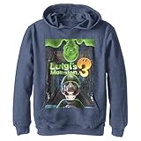 Gedruckt in den USA. Nintendo Luigi\'s Mansion 3 Poster Jugend Pullover Hoodie, Marineblau meliert, XL