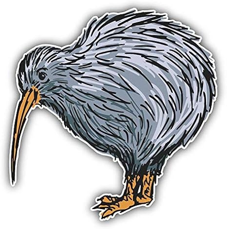 DG Graphics Kiwi Bird Sketch Art Decor 5'' x 5'' Vinyl Decal Sticker Wall Window Any Smooth Surface
