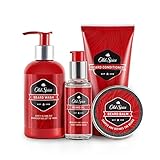 Old Spice, Beard Kit for Men - Oil, Balm, Shampoo, Wash, and Conditioner, Beard Care & Grooming Kit