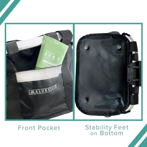 Alveytech E41-0333 Collapsible Front Basket For Bikes & Scooters - Aluminum Alloy Frame, Nylon Body With Mounting Bracket thumb #6
