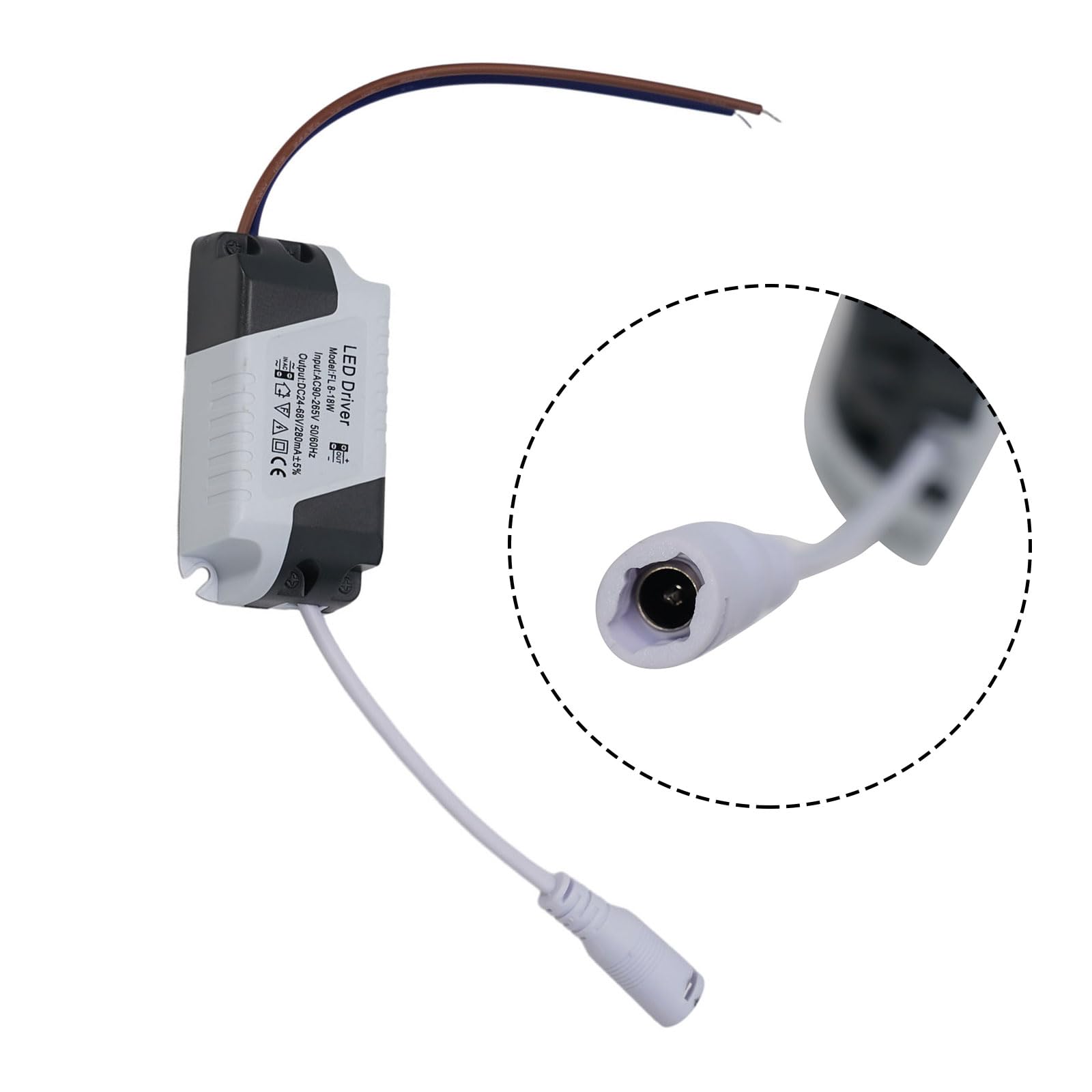 Driver LED stabile e affidabile Protezione da sovratensione Surriscaldamento 8-24W 90-265V Corrente 8-18W(8-18W)