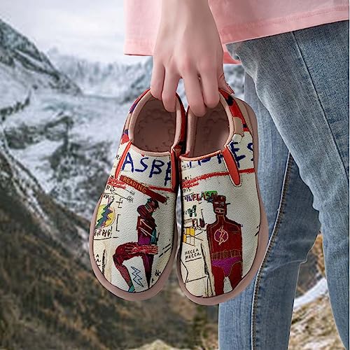 Men's Graffiti Shoes Slip On Casual Walking Travel Painted Loafers Lightweight Comfort Sneakers4